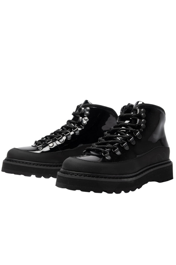 Mono Footwear Hiking Core Cap Patent Leather Lined Boots