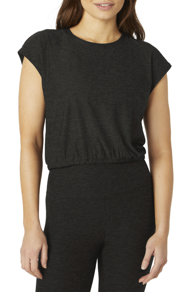 Beyond Yoga Featherweight Top Priority Cropped Tee 